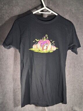 Buc-ee's Halloween If You've Got It Haunt It! Black Graphic Tee Dbl Sided VG+ S